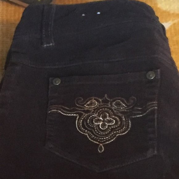 🤗323-UR Powerful ❤️~POINTZERO-Brown Corduroy Stretch Flares - Picture 5 of 15